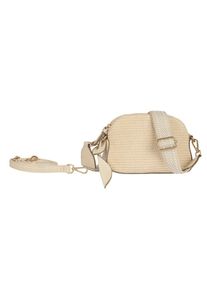 Handtasche Gabor "Ophelio", Damen, Gr. B/H/T: 20,5cm x 14,5cm x 6cm, sanftes wei&szlig;, Lederimitat, Leinenoptik, aufgeraut, gepflegt, Taschen Handtasche, Damen Umh&auml;ngetasche, Schultertasche in Bastoptik