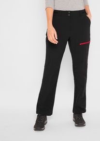Softshellhose bonprix, Damen, Gr. 50, N-Gr, schwarz, Obermaterial: 90% Polyamid, 10% Elasthan, regular fit, Hosen Softshellhose, aus Stretch-Material, wasserabweisend, Regular Fit, mit Taschen