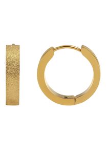 Adelia&acute;s Paar Creolen ADELIA&acute;S "Damen Ohrringe &iquest; Klappcreole aus Edelstahl", gold, Ohrringe, Damen, Edelstahl, Paar Creolen