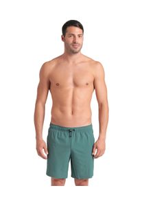 Badeshorts arena "MEN'S arena EVO BEACH BOXER SOLID", Herren, Gr. M, N-Gr, mangrove, Obermaterial: 90% Polyester, 10% Elasthan, Badehosen Badeshorts