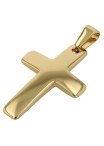 Adelia&acute;s Kreuzanh&auml;nger ADELIA&acute;S "Unisex Anh&auml;nger &iquest; Kreuz Kreuzanh&auml;nger aus Edelstahl", gold, Schmuckanh&auml;nger, Damen, Edelstahl, Kreuzanh&auml;nger