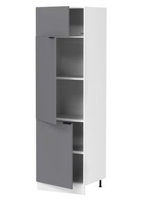 Unterschrank Vcm "K&uuml;chenschrank B. 60 cm Hochschrank K&uuml;che Fasola", schwarz (wei&szlig;, anthrazit), B:60cm T:57cm, Obermaterial: 100% Holz Wood., Schr&auml;nke, Unterschrank