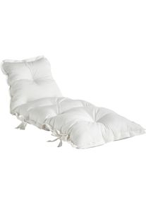 Gartensessel Karup Design "SIT & SLEEP out&trade;, Loungesessel, Sonnenliege, in Schlafplatz wandelbar", wei&szlig;, B:65cm H:30cm T:75cm, Polysterf&uuml;llung;Webstoff-Bezug (100% Acryl Dralon), Sessel, Gartensessel, Outdoor geeignet, Schmutz- und Wasserabweisend, Made in Europe