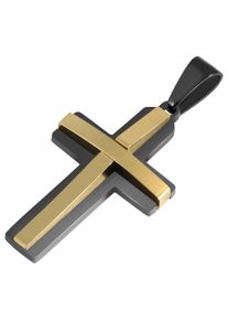 Adelia&acute;s Kreuzanh&auml;nger ADELIA&acute;S "Unisex Anh&auml;nger &iquest; Kreuz Kreuzanh&auml;nger aus Edelstahl", gold, Schmuckanh&auml;nger, Damen, Edelstahl, Kreuzanh&auml;nger