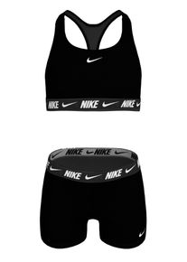 Badeanzug Nike "RACERBACK BIKINI & S", M&auml;dchen, Gr. M, N-Gr, schwarz, Obermaterial: 80% Nylon, 20% Elasthan, Badeanz&uuml;ge Badeanzug, sportlicher Stil, schnell trocknendes Material
