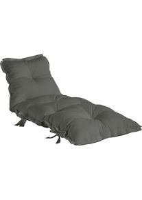 Gartensessel Karup Design "SIT & SLEEP out&trade;, Loungesessel, Sonnenliege, in Schlafplatz wandelbar", grau (dunkelgrau), B:65cm H:30cm T:75cm, Polysterf&uuml;llung;Webstoff-Bezug (100% Acryl Dralon), Sessel, Gartensessel, Outdoor geeignet, Schmutz- und Wasserabweisend, Made in Europe