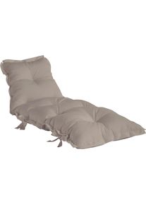 Gartensessel Karup Design "SIT & SLEEP out&trade;, Loungesessel, Sonnenliege, in Schlafplatz wandelbar", beige, B:65cm H:30cm T:75cm, Polysterf&uuml;llung;Webstoff-Bezug (100% Acryl Dralon), Sessel, Gartensessel, Outdoor geeignet, Schmutz- und Wasserabweisend, Made in Europe
