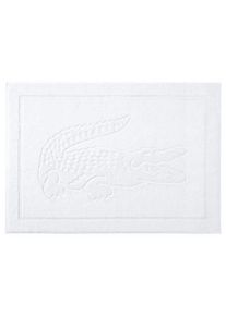 Badematte Lacoste "&raquo;LLacoste&laquo;", blanc, H:20mm, Baumwolle, Badematten, Badematte, hochwertige Badematte in Gr&ouml;&szlig;e 55x80 cm