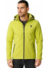 Windbreaker LPO "Melwyn Active", Herren, Gr. XL (54), lime, 96% Polyester; 4% Elasthan, regular fit, Jacken Windbreaker, abnehmbare, verstellbare Kapuze