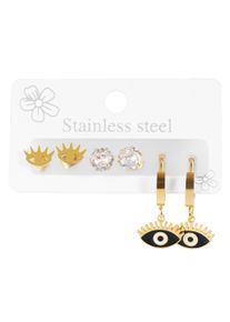 Adelia&acute;s Kettenanh&auml;nger ADELIA&acute;S "Damen Anh&auml;nger &iquest; Anh&auml;nger aus Edelstahl mit Zirkonia", gold, Schmuckanh&auml;nger, Damen, Edelstahl, Kettenanh&auml;nger