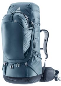 Reiserucksack Deuter "Voyager 65+10", atlantic, ink, Rucks&auml;cke, Herren, B/H/T: 32cm x 82cm x 28cm, Web, Obermaterial: 80% Polyamid, 20% Polyester, Reiserucksack, f&uuml;r ausgedehnte Touren, 75 Liter Volumen, mit Contact-R&uuml;ckensystem, B:32cm H:82cm T:28cm