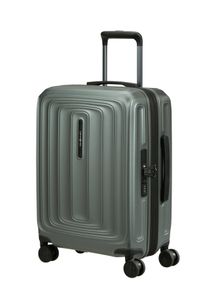 Hartschalen-Trolley Samsonite "2WANDER", Damen, Gr. B/H/T: 40cm x 55cm x 20cm 40 l, matt sage khaki, Polycarbonat, Koffer Hartschalen-Trolley, aus robustem Polycarbonat, mit Adressetikett und Dehnfalte