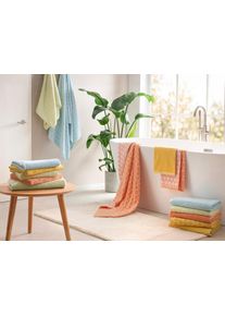 Handt&uuml;cher Dyckhoff "Pure Natural Honey", gelb, B:50cm L:100cm, Frottier, Baumwolle, Handt&uuml;cher, Handt&uuml;cher, BIO Baumwolle, GOTS