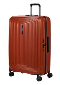 Hartschalen-Trolley Samsonite "2WANDER", Damen, Gr. B/H/T: 53cm x 81cm x 31cm 125 l, metallic terracotta, Polycarbonat, Koffer Hartschalen-Trolley, aus robustem Polycarbonat, mit Adressetikett und Dehnfalte