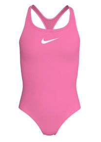 Badeanzug Nike "RACERBACK ONE PIECE", M&auml;dchen, Gr. XL, N-Gr, pink glow, Jersey, Obermaterial: 80% Nylon, 20% Elasthan, Badeanz&uuml;ge Badeanzug, f&uuml;r sportliche Aktivit&auml;ten, schnell trocknendes Material