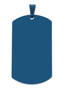 Adelia&acute;s Kettenanh&auml;nger ADELIA&acute;S "Unisex Anh&auml;nger &iquest; Gravuranh&auml;nger aus Edelstahl", blau, Schmuckanh&auml;nger, Damen, Edelstahl, Kettenanh&auml;nger