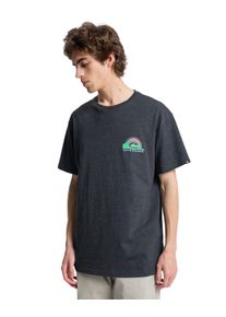 T-Shirt Quiksilver "Hellbender", Herren, Gr. XL, schwarz, Obermaterial: 60% Walkfrottier, 40% Microfaser;, Shirts T-Shirt