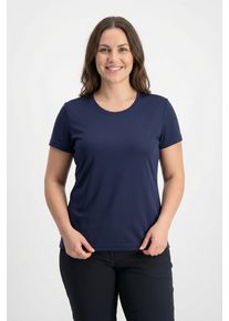 T-Shirt Maier Sports "Da-Shirt 1/2 Arm Waltraud H/S", Damen, Gr. 58, night sky, Obermaterial: 100% Polyester, Shirts T-Shirt, f&uuml;r sportliche Aktivit&auml;ten, sportlicher Stil