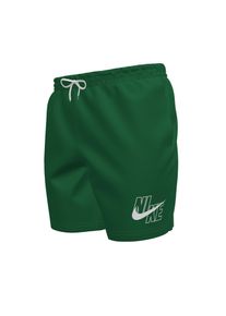 Badeshorts Nike "5" VOLLEY SHORT", Herren, Gr. XXL, N-Gr, malachite, Web, Obermaterial: 100% Polyester, Badehosen Badeshorts, mit integrierter Mesh-Innenhose, mit seitlichen Taschen