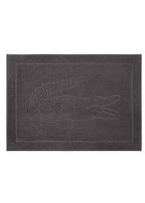 Badematte Lacoste "&raquo;LLacoste&laquo;", bitume, H:20mm, Baumwolle, Badematten, Badematte, hochwertige Badematte in Gr&ouml;&szlig;e 55x80 cm