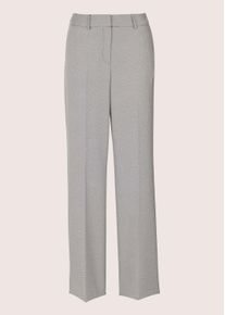 Madeleine Mode B&uuml;gelfaltenhose MADELEINE "Hose Weite B&uuml;gelfalten-Hose", Damen, Gr. 46, N + K Gr, wei&szlig; (steingrau, wollwei&szlig;), Obermaterial: 67% Polyester PES. 30% Viskose CV. 3% Elasthan EL., Modern, normal, Hosen B&uuml;gelfaltenhose