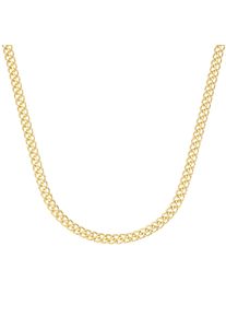 Goldkette Luigi Merano "Kette Panzerkette Doppelgliederung, Gold 375", gold, Halsketten, Damen, Gelbgold 375, Goldkette