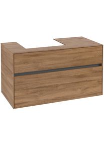 Villeroy & Boch Villeroy und Boch Collaro Waschtischunterschrank C01400RH 100x54,8x50cm, Waschtisch links, Kansas Oak