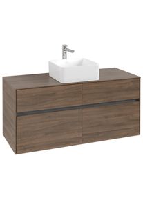 Villeroy & Boch Villeroy und Boch Collaro Waschtischunterschrank C04100VH 120 x 54,8 x 50 cm, Waschtisch mittig, Arizona Oak