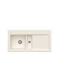 Villeroy & Boch Villeroy und Boch Subway Fl&auml;chenb&uuml;ndige Sp&uuml;le 67702FKR Becken links, mit Ablaufgarnitur und Excenterbet&auml;tigung, Crema
