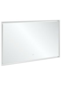 Villeroy & Boch Villeroy und Boch Subway 3.0 Spiegel A4631300 Aluminiumrahmen, 130 x 75 x 4.75 cm, wei&szlig; matt, Sensordimmer, Smarthome f&auml;hig