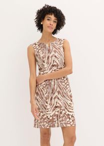 Etuikleid aus Baumwolle, beige, Gr&ouml;&szlig;e 52, mit Baumwolle, bonprix