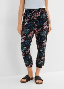 Haremshose aus Viskose-Mix, schwarz, Gr&ouml;&szlig;e 36/38 (S), Viskose, bonprix