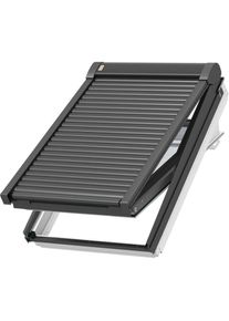 NOUVEAU : Volet roulant &eacute;lectrique Velux SML 0000K Aluminium gris fonc&eacute;, 55x78 cm (CK02)