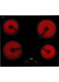 Beko Elektro-Kochfeld, schwarz, B:58cm H:5,5cm T:51cm, Kochfelder, mit Abschaltautomatik, Elektro-Kochfeld