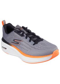 Sneaker Skechers "GO RUN ELEVATE 2.0-FLUID MOTION", Herren, Gr. 44, grau (grau, orange), Textil, kontrastfarbene Details, Schuhe Sneaker, Sportschuh mit d&auml;mpfender Ultra Light Cushioning