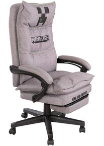 Gaming-Stuhl Phoenix, schwarz, grau, B:80,5cm H:116cm T:70,5cm, Kunststoff, Metall, Polyester, St&uuml;hle, Gaming-Stuhl, Chefsessel in Grau