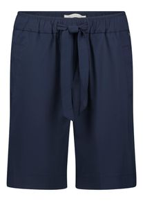 BETTY & CO Bermudas BETTY & CO "Bermuda mit elastischem Bund", Damen, Gr. 38, EURO, blau (dunkelblau), Obermaterial: 76% Baumwolle CO. 20% Polyamid PA. 4% Elasthan EL., Hosen Bermudas