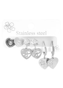 Adelia&acute;s Herzanh&auml;nger ADELIA&acute;S "Damen Anh&auml;nger &iquest; Herzanh&auml;nger aus Edelstahl", silber, Schmuckanh&auml;nger, Damen, Edelstahl, Herzanh&auml;nger