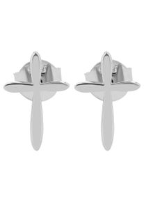 Adelia&acute;s Paar Ohrstecker ADELIA&acute;S "Damen Ohrringe &iquest; Ohrstecker Kreuz aus 925 Silber", silber, Ohrringe, Damen, Silber 925 (Sterlingsilber), Paar Ohrstecker