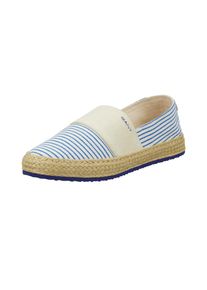 Espadrille Gant "RAFFIAVILLE", Damen, Gr. 41, hellblau, creme, Textil, gestreift, Schuhe Espadrille, Slipper, Sommerschuh, Loafer zum Schlupfen