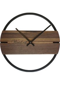 Wanduhr CHRISTOFFEL "Novum", braun (walnuss), H:3cm, Wanduhren, Wanduhr