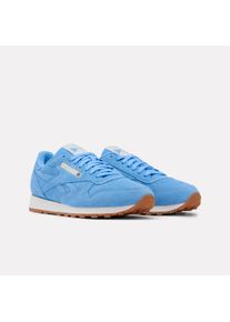 Trainingsschuh Reebok CLASSIC "CLASSIC LEATHER", Damen, Gr. 41, periblau, chalk, gum, Leder, Schuhe Trainingsschuh
