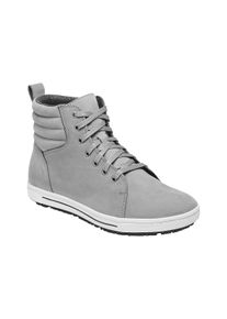 Berufsschuh Birkenstock "QO 700" Gr. 46, grau, 46, Obermaterial: 50% Rindsleder Leather cow. 50% Lammleder LEL., Schuhe, Berufsschuh