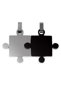 Adelia&acute;s Kettenanh&auml;nger ADELIA&acute;S "Unisex Anh&auml;nger aus Edelstahl", schwarz, Schmuckanh&auml;nger, Damen, Edelstahl, Kettenanh&auml;nger