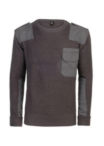 Kapuzenpullover Brandit "BW Pullover", Herren, Gr. L, grau (anthrazit), Obermaterial: 100% Baumwolle CO., Pullover Kapuzenpullover