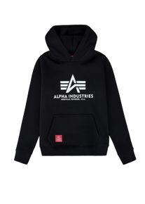 Hoodie Alpha Industries "Basic Hoodie BL K", Jungen, Gr. 8, schwarz, Obermaterial: 80% Baumwolle, 20% Polyester, regular fit, Sweatshirts Hoodie