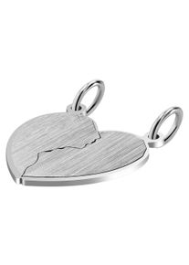 Adelia&acute;s Kettenanh&auml;nger ADELIA&acute;S "Unisex Anh&auml;nger &iquest; Herz Gravuranh&auml;nger aus 925 Silber", silber, Schmuckanh&auml;nger, Damen, Kettenanh&auml;nger