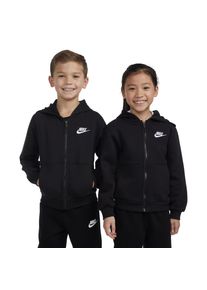 Kapuzensweatjacke Nike Sportswear, M&auml;dchen, Gr. 116 (6), schwarz, Jersey, Obermaterial: 60% Baumwolle, 40% Polyester, unifarben, normal, Sweatjacken Kapuzensweatjacke, f&uuml;r Kinder