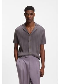 Cardigan BOSS "Neri", Damen, Gr. M, medium lila510, Strick, Obermaterial: 100% Baumwolle, unifarben, regular fit normal, V-Ausschnitt, Rippstrickb&uuml;ndchen, Strickjacken Cardigan, Hemd im Regular Fit