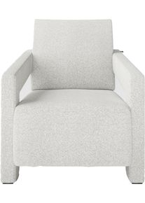 Loungesessel Playboy "Danelle", wei&szlig;, B:65cm H:82,5cm T:70cm, 100% Polyester, Sessel, Loungesessel